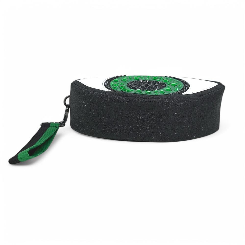 Eyeball Clutch Cosmetic Bag Bath and Body Works Halloween Green Eye Purse - Picture 6 of 7